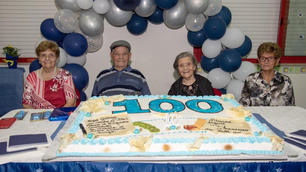 La festa di compleanno dei 100 anni di Francesco Pistis 