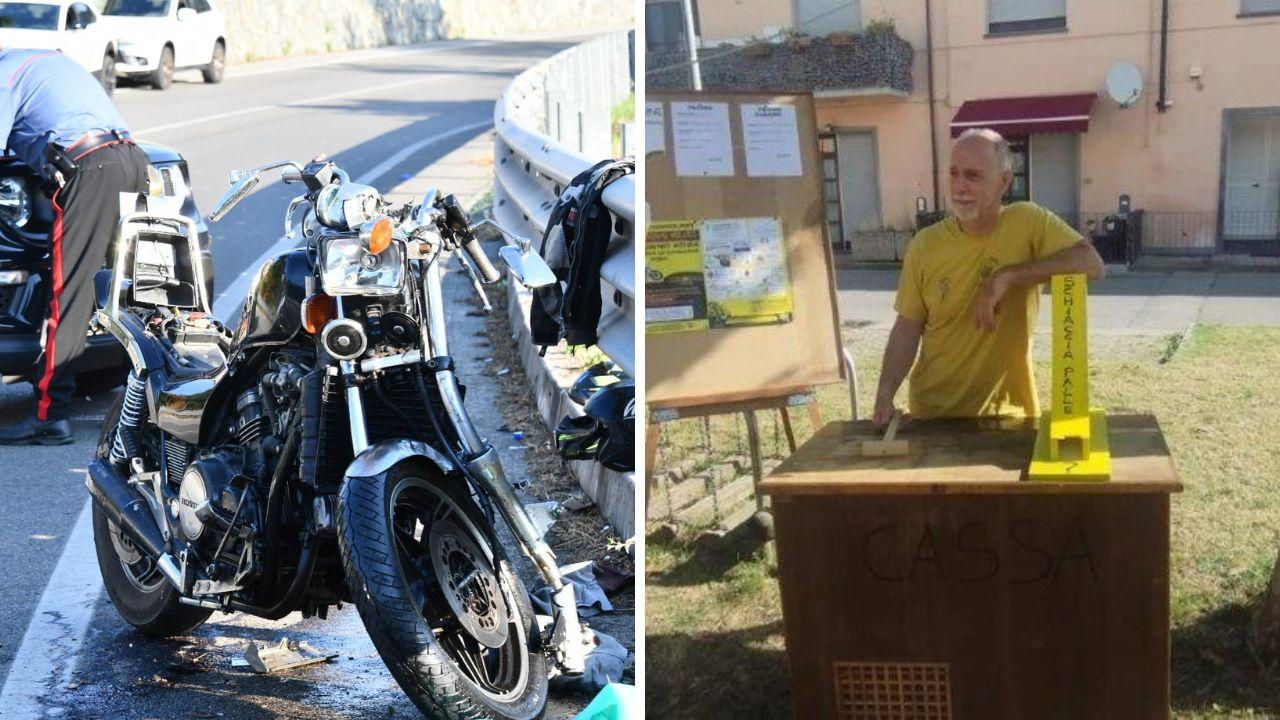 La moto e la vittima