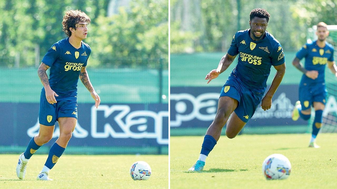 Da sinistra Luca Marianucci ed Emmanuel Ekong I due giocatori hanno rappresentato le sorprese del ritiro dell’Empoli in Alto Adige (foto Empoli Fc)