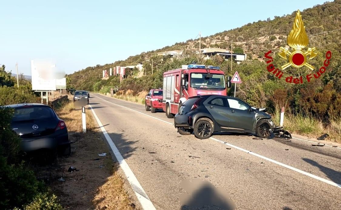 Arzachena, scontro frontale sulla provinciale tra Abbiadori e Santa Teresina: tre persone in ospedale