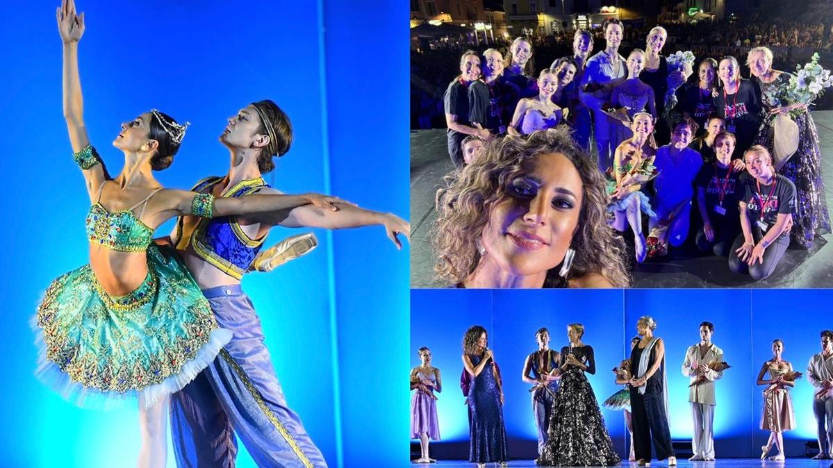 A sinistra Nicoletta Manni, in alto il cast di Danza nel vento