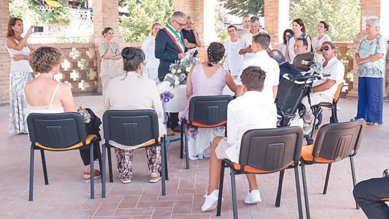 Un momento della cerimonia