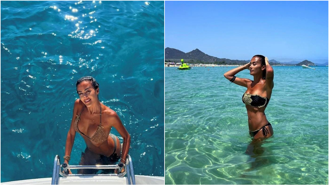 Giorgia Palmas nelle acque di Cala Sinzias @giopalmas82