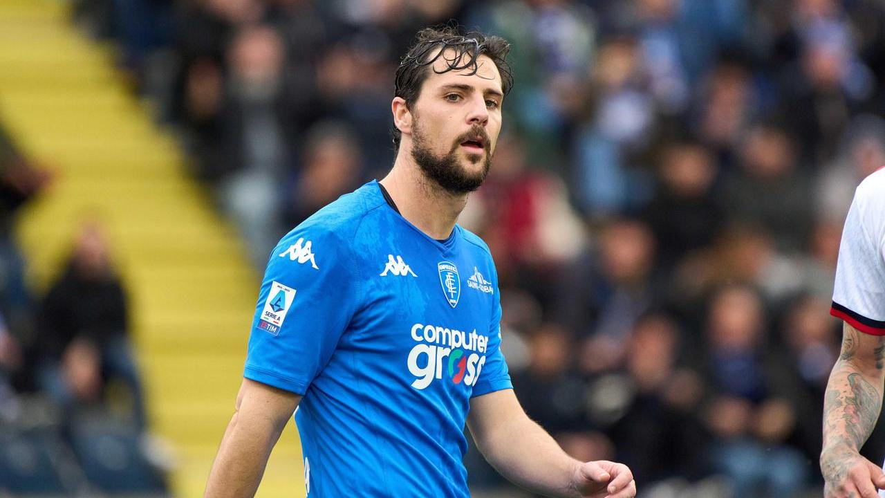Mattia Destro con la maglia dell'Empoli