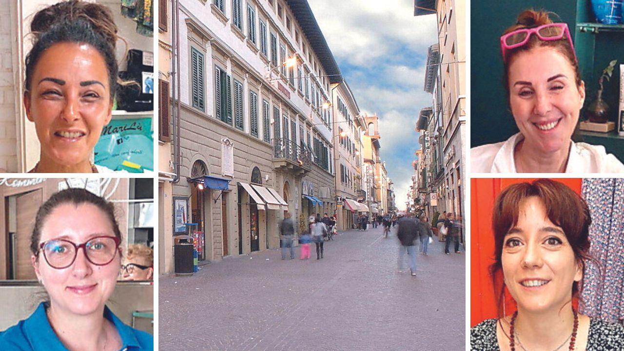 A sinistra: in alto Luisa Frenda, sotto Valentina Aurilio; a destra: in alto Elena Mattolini, sotto Sara Pachetti