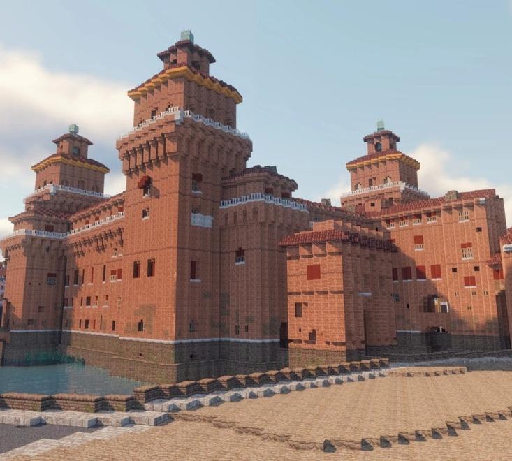 Ferrara a mattoncini, adesso la città è su Minecraft