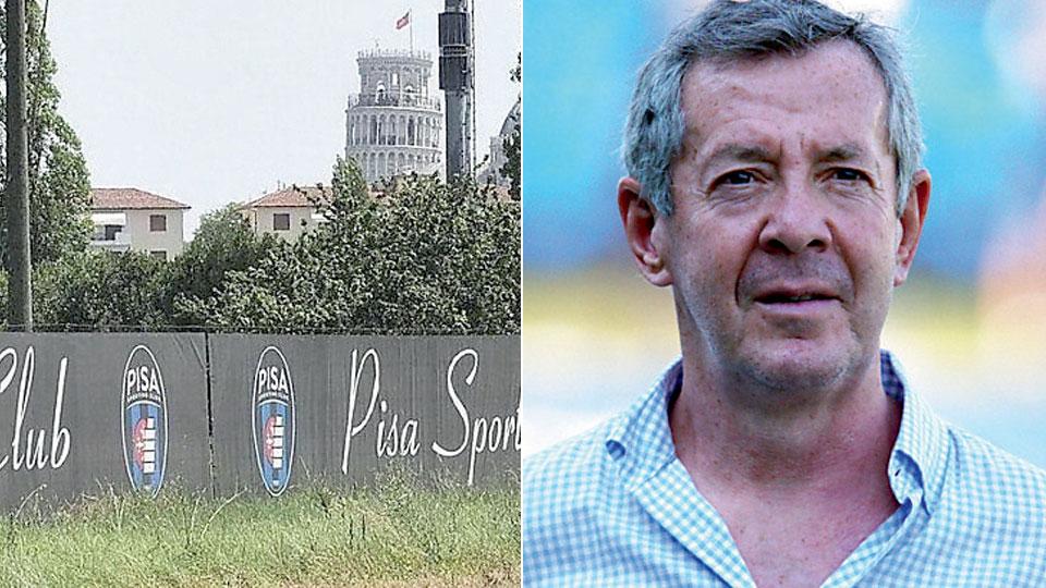 L’area di Gagno dove è previsto il centro sportivo e Alexander Knaster
