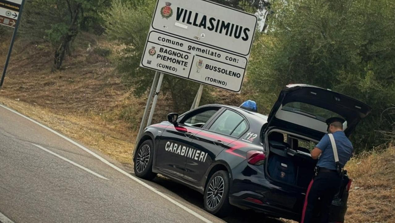 Un posto di blocco dei carabinieri 