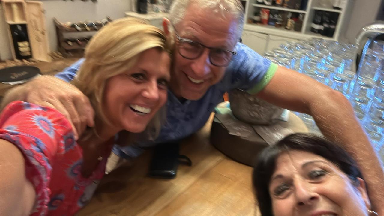 Marc Wauters con la moglie (bionda) e Lulù Schipani al Ristoro del Borgo