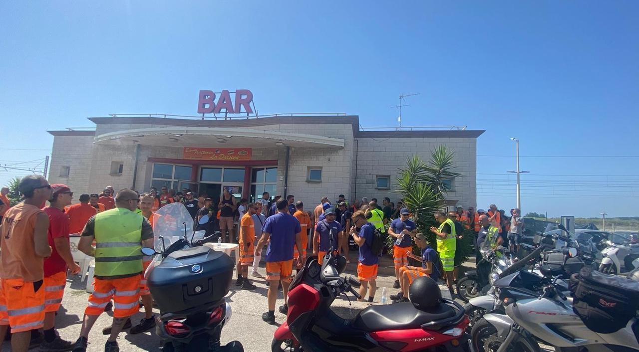 
	Un momento dell'assemblea dei lavoratori

