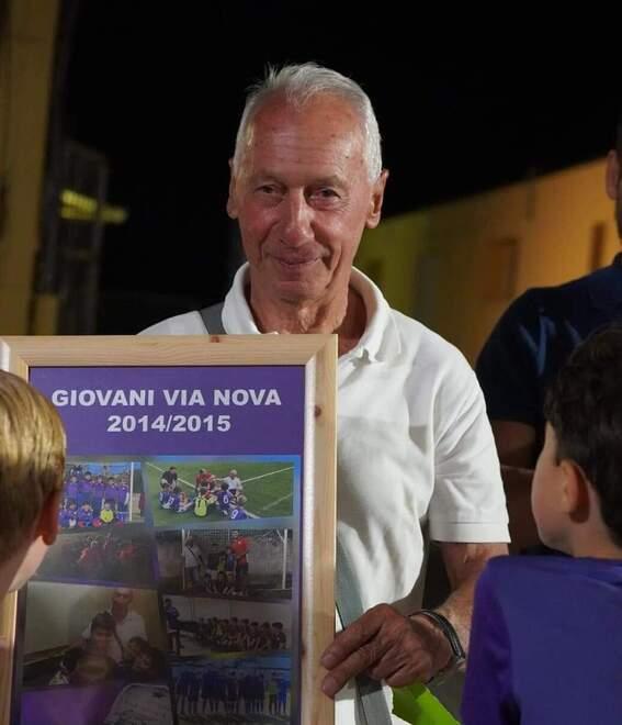 Il patron dei Giovani Via Nova Osvaldo Romani, che insieme agli altri componenti della società ha ufficializzato l’organigramma tecnico