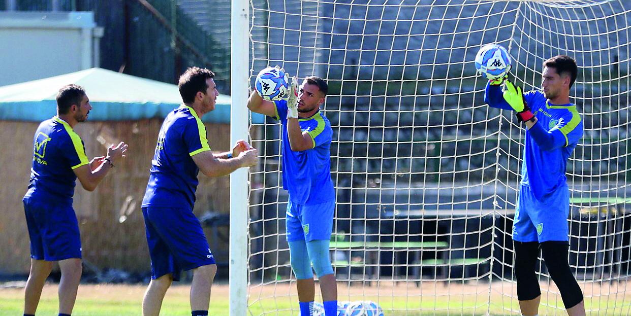 
	Un momento dell&rsquo;allenamento della squadra

