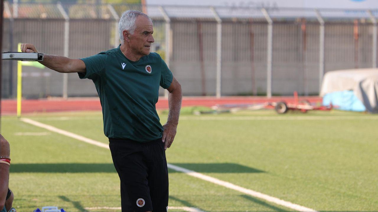 Il tecnico del Livorno Paolo Indiani (Foto di Franco Silvi)