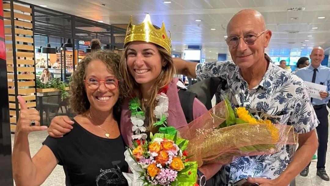 Mamma Betty e papà Sandro Maggetti: «La medaglia d'oro è il regalo più bello per il nostro anniversario» 