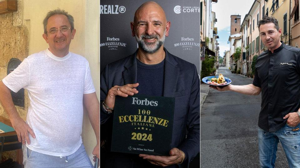 A destra Raffaele Boischio, al centro Filippo Di Bartola e Stefano Farnocchia
