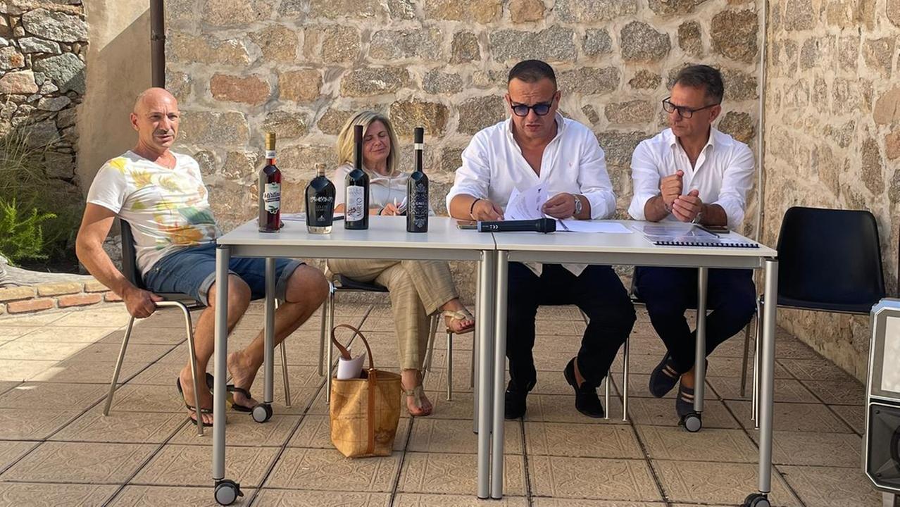 Da sinistra Inzaina, Suelzu, Sanna e Pinducciu