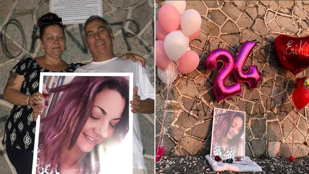 Daniele Lucchesi e Barbara Bernardoni, genitori di Erika Lucchesi ad Antignano