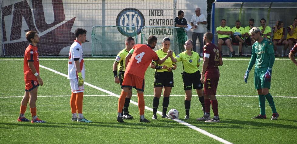 Pistoiese e Tau schierate per il fischio d’inizio sabato pomeriggio