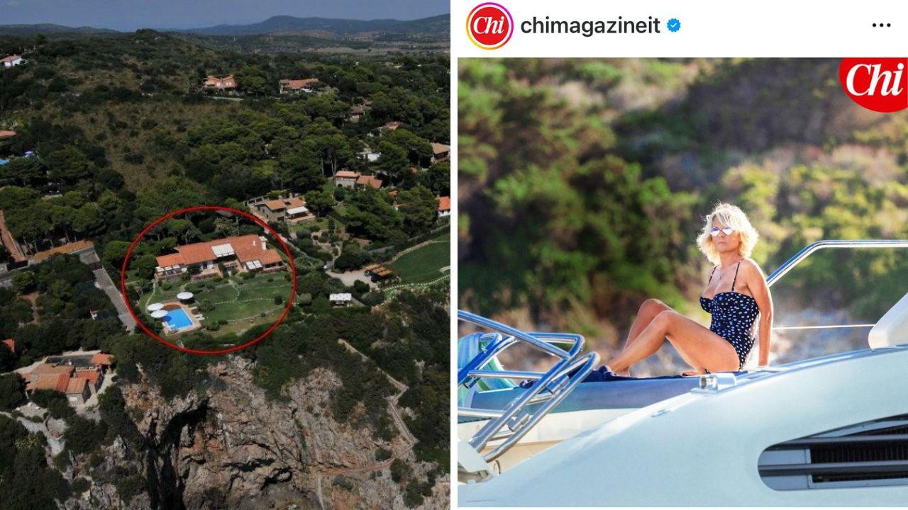 La villa all'Argentario e una delle foto su "Chi"