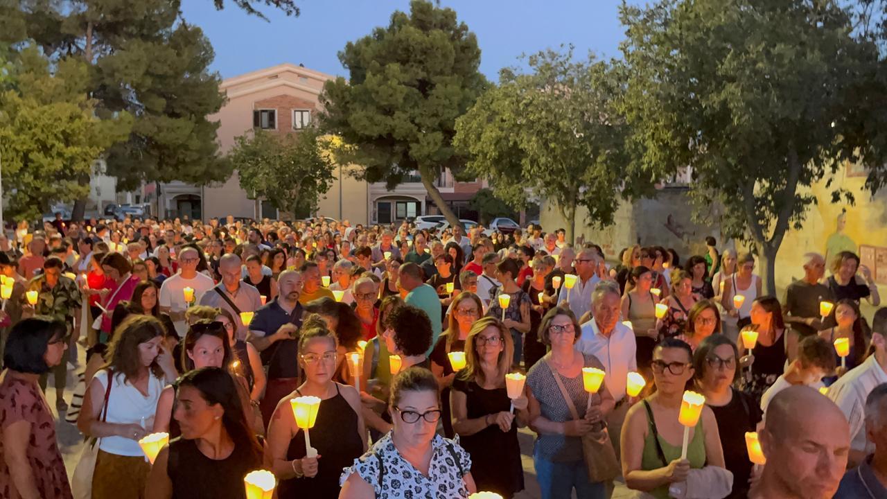 
	La fiaccolata a San Sperate per Francesca Deidda lo scorso 15 luglio

