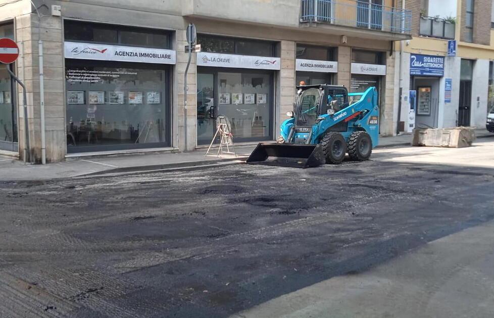 I lavori in via San Faustino
