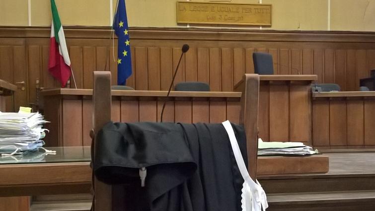 Aula di tribunale (foto d'archivio)