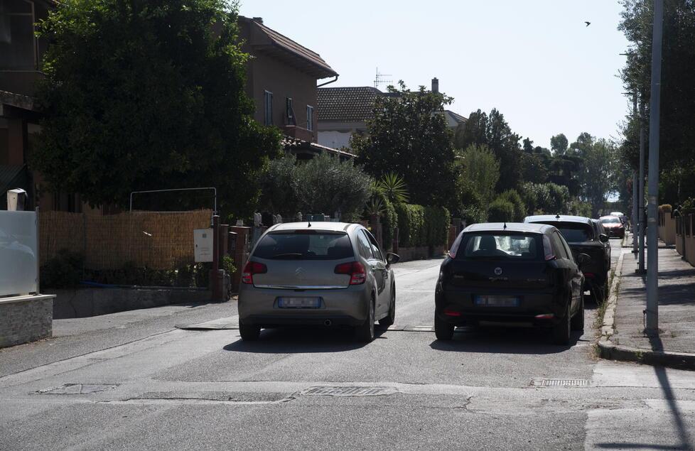Via del Commendone dove sarà realizzata la pista ciclabile nei due sensi di marcia