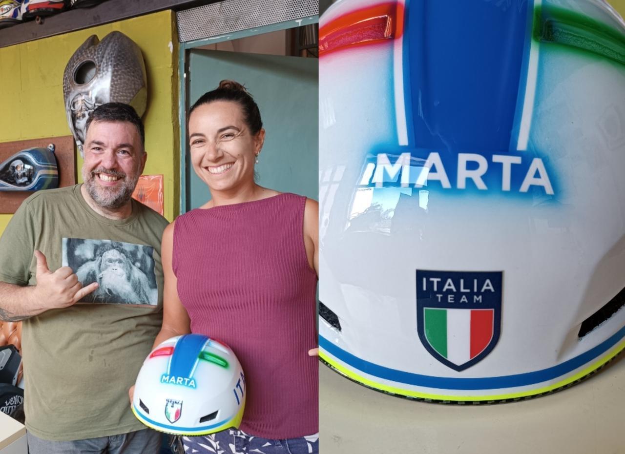 
	Salvatore di Maio con l'oro olimpico Marta Maggetti&nbsp;

