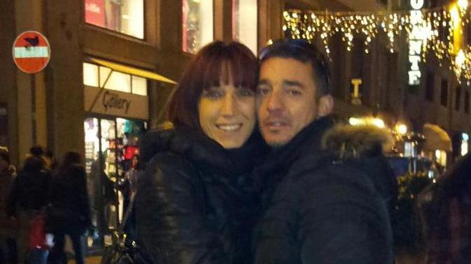Massimiliano Grillo con la moglie Marianna in una foto di qualche anno fa