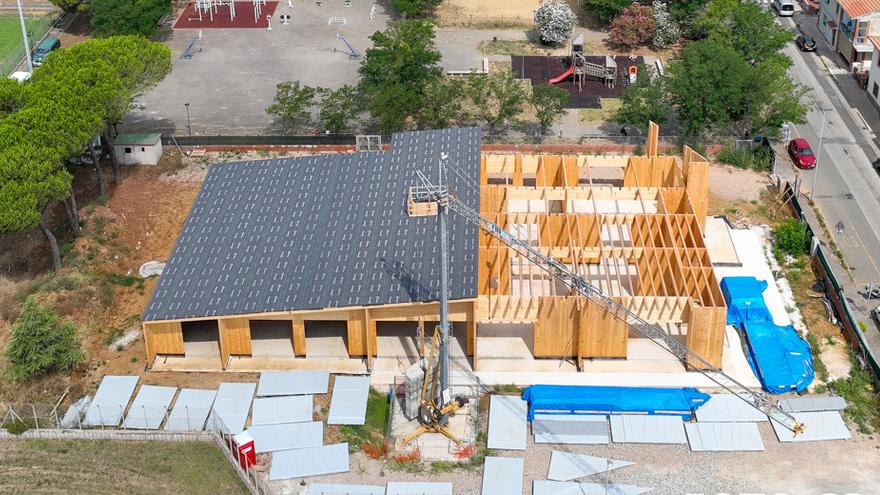L'asilo in costruzione a Palazzi (Foto di Gianfranco Ronconi)
