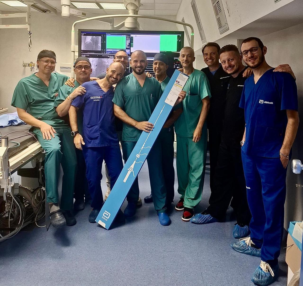 
	Il team medico dell'ospedale San Francesco&nbsp;

