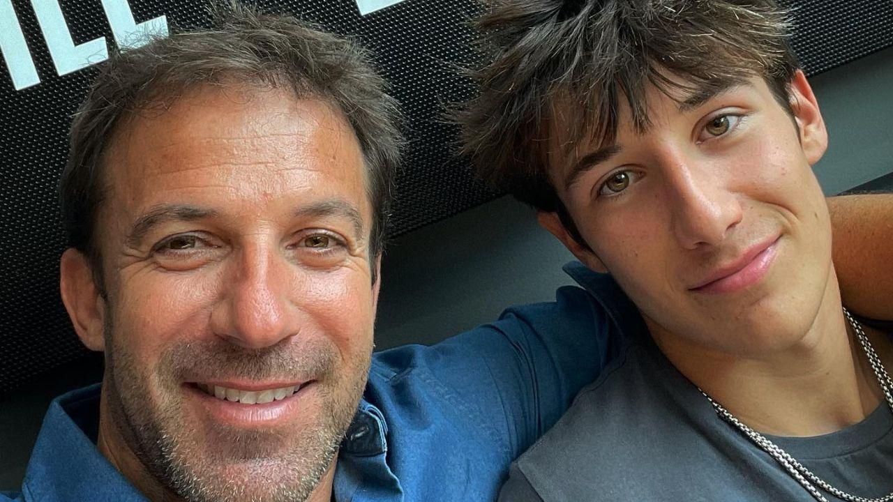 
	Alex Del Piero con il figlio (foto dal profilo Instagram di Tobias Del Piero)

