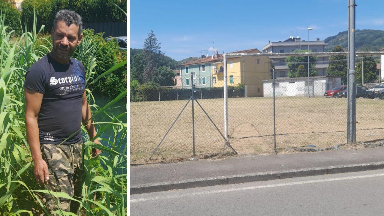
	Il campo sportivo a Ponte a Moriano e&nbsp;Abdelkrim Lemfennen

