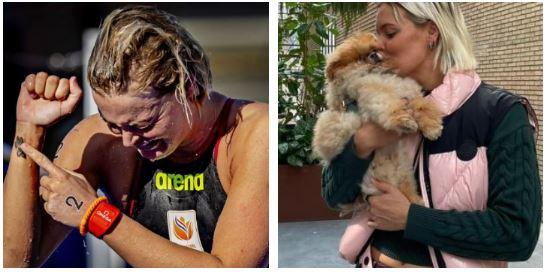 Olimpiadi, vince la medaglia d’oro e la dedica al suo cagnolino scomparso