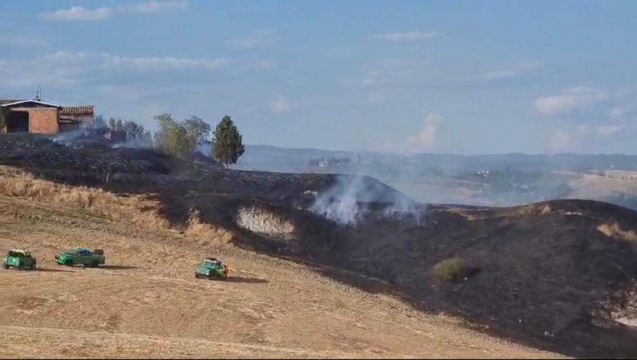 
	La zona dell'incendio

