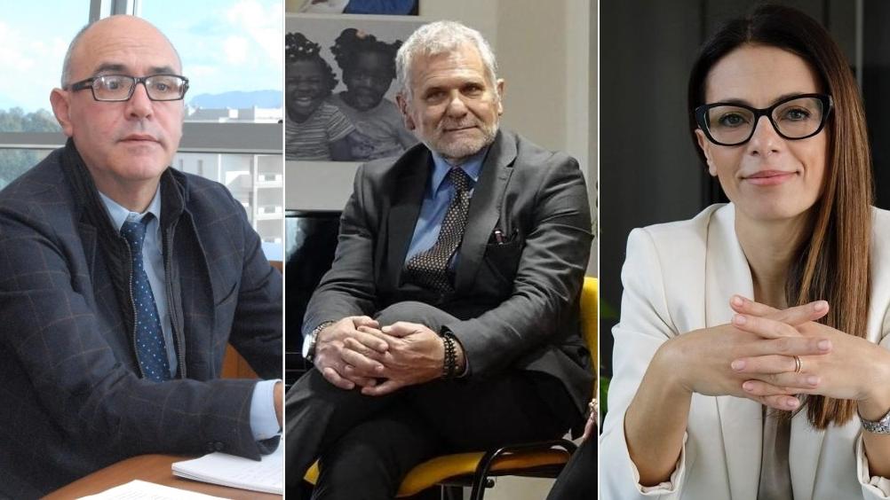 Da sinistra Paolo Tecleme, Armando Bartolazzi e Cinzia Pilo 