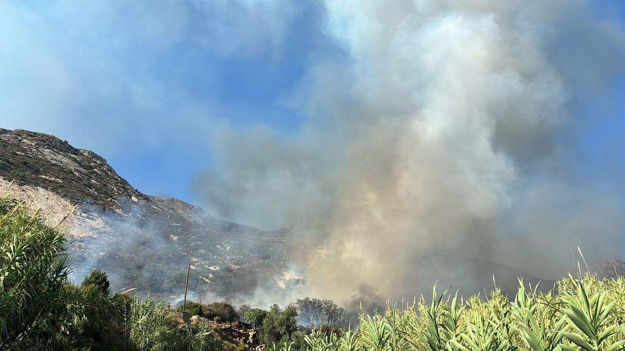 
	Le fiamme nei boschi di Pomonte a Marciana

