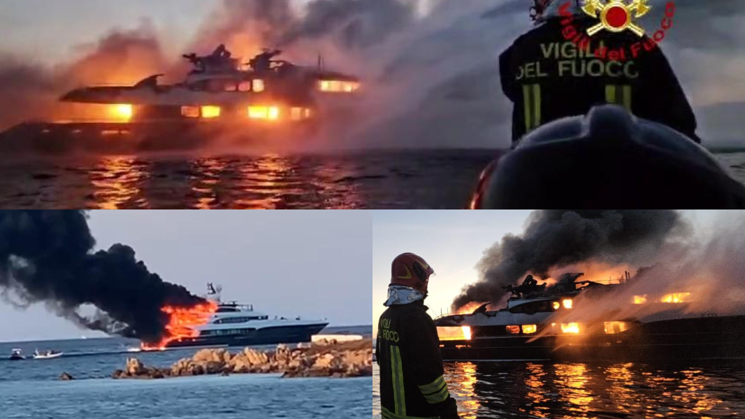 Paura in mare a Olbia: spaventoso rogo divampa a bordo di un panfilo