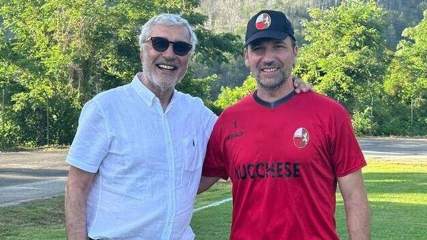 Mister Giorgio Gorgone con il presidente Andrea Bulgarella