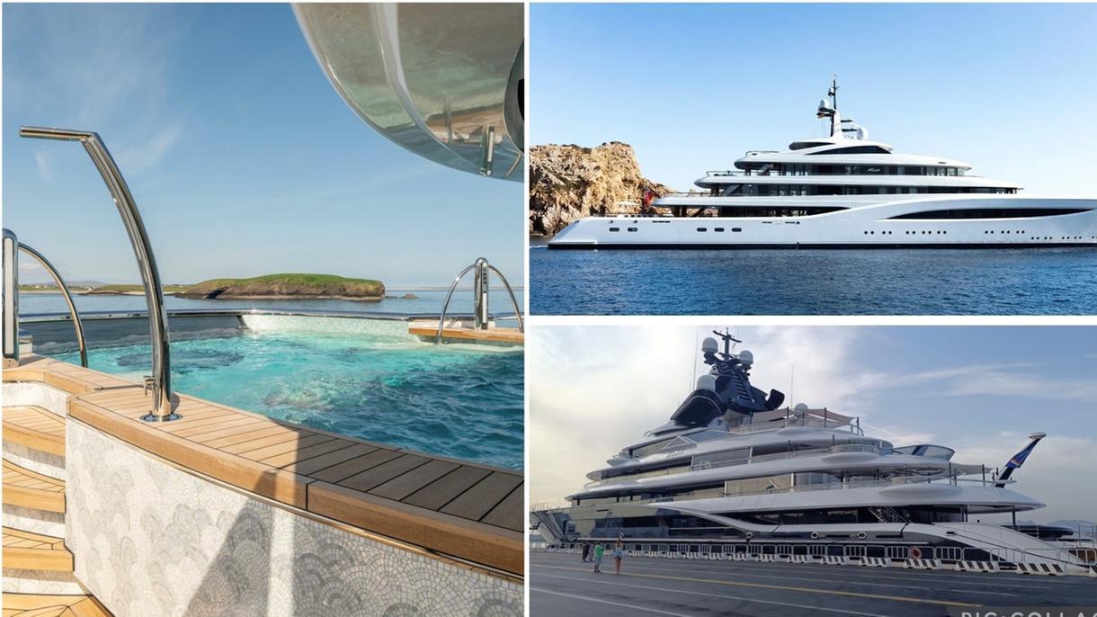 La piscina del Kismet, il Faith e il Kismet all'isola Bianca