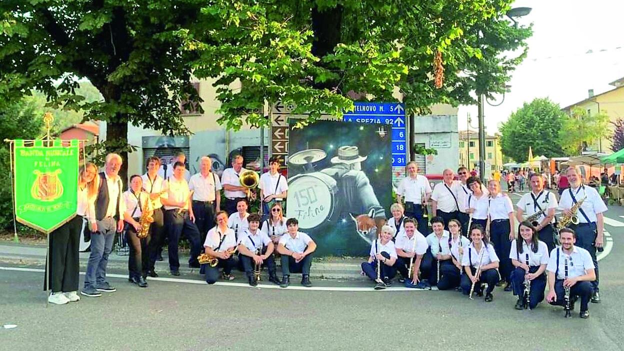 I 150 anni della Banda di Felina sullo schermo al Parco Pineta