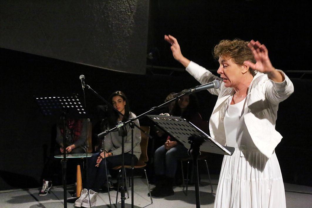 
	Pamela Villoresi in una delle messe in scena di "Io ho visto" di Pier Vittorio Buffa

