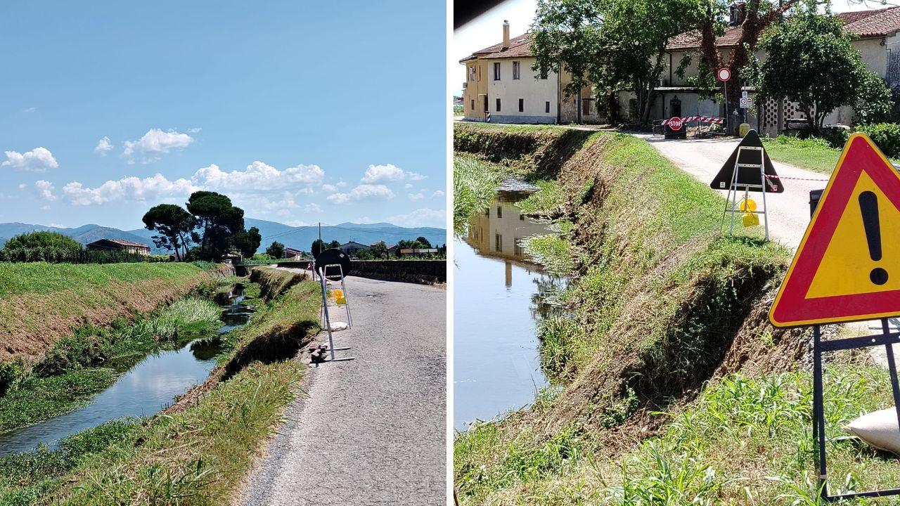 Pistoia, rimpallo di responsabilità per i lavori all’argine franato