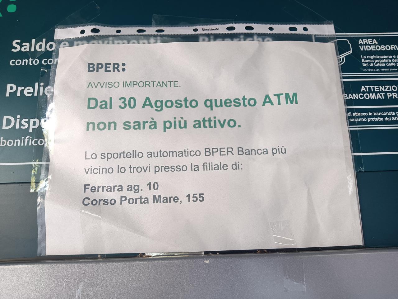 Malborghetto, chiude Bper: altro paese senza bancomat