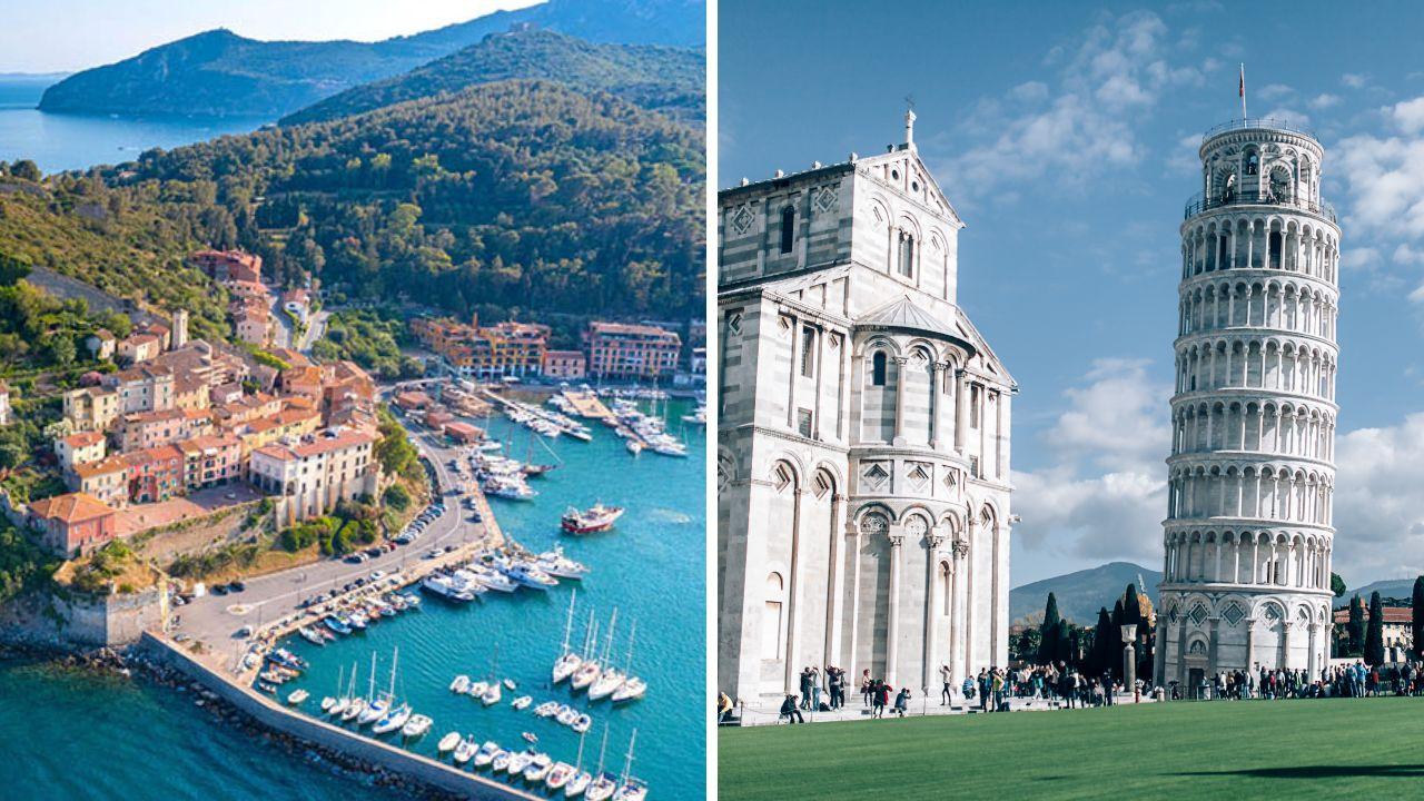 
	L'Argentario e piazza dei Miracoli a Pisa

