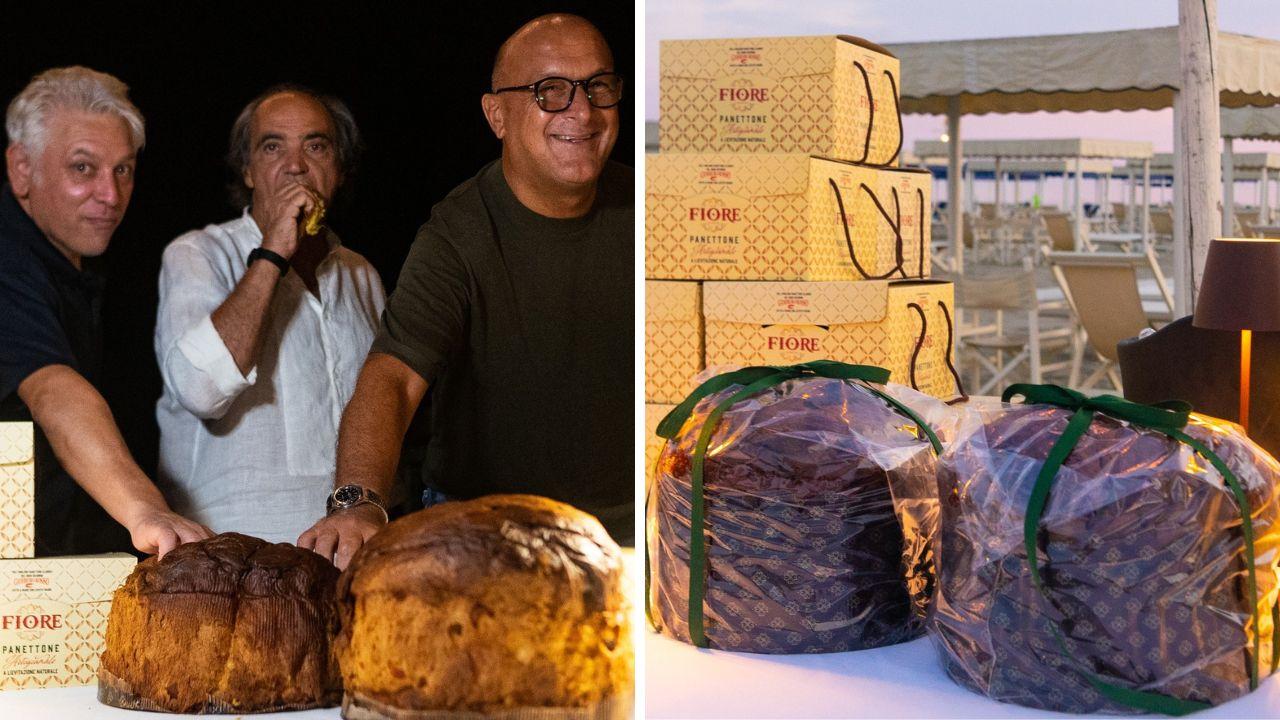 
	I panettoni Fiore in versione estiva, a sinistra Gianluca Frediani, Davide Paolini e Gabriele Filippini

