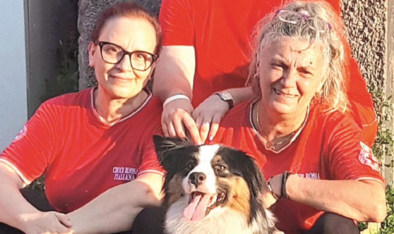 
	Laky insieme alle volontarie della Croce Rossa di Albiano

