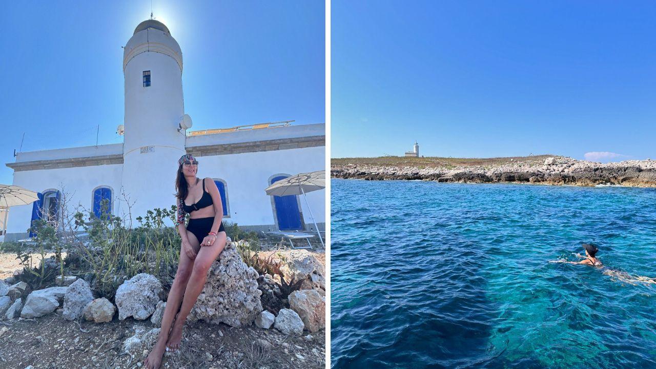 
	Alcune immagini di Caterina Balivo sull'isola (foto dal profilo Instagram)

