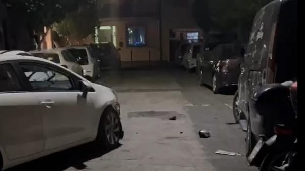 La strada in cui è avvenuto l'incidente