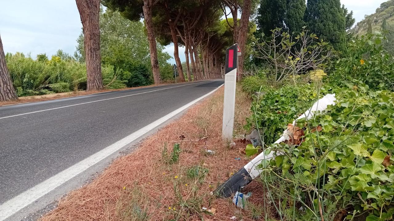 
	La strada e il punto dell'incidente

